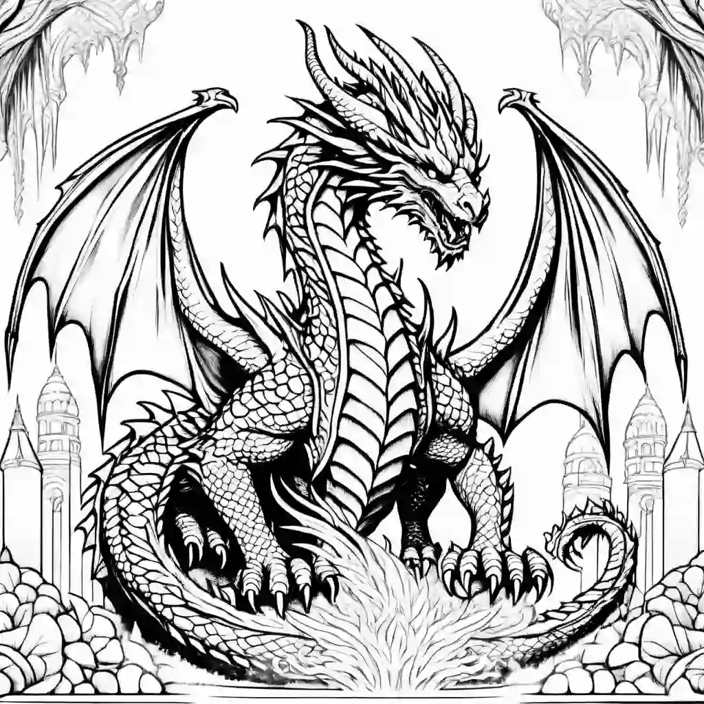 Ice Dragon coloring pages